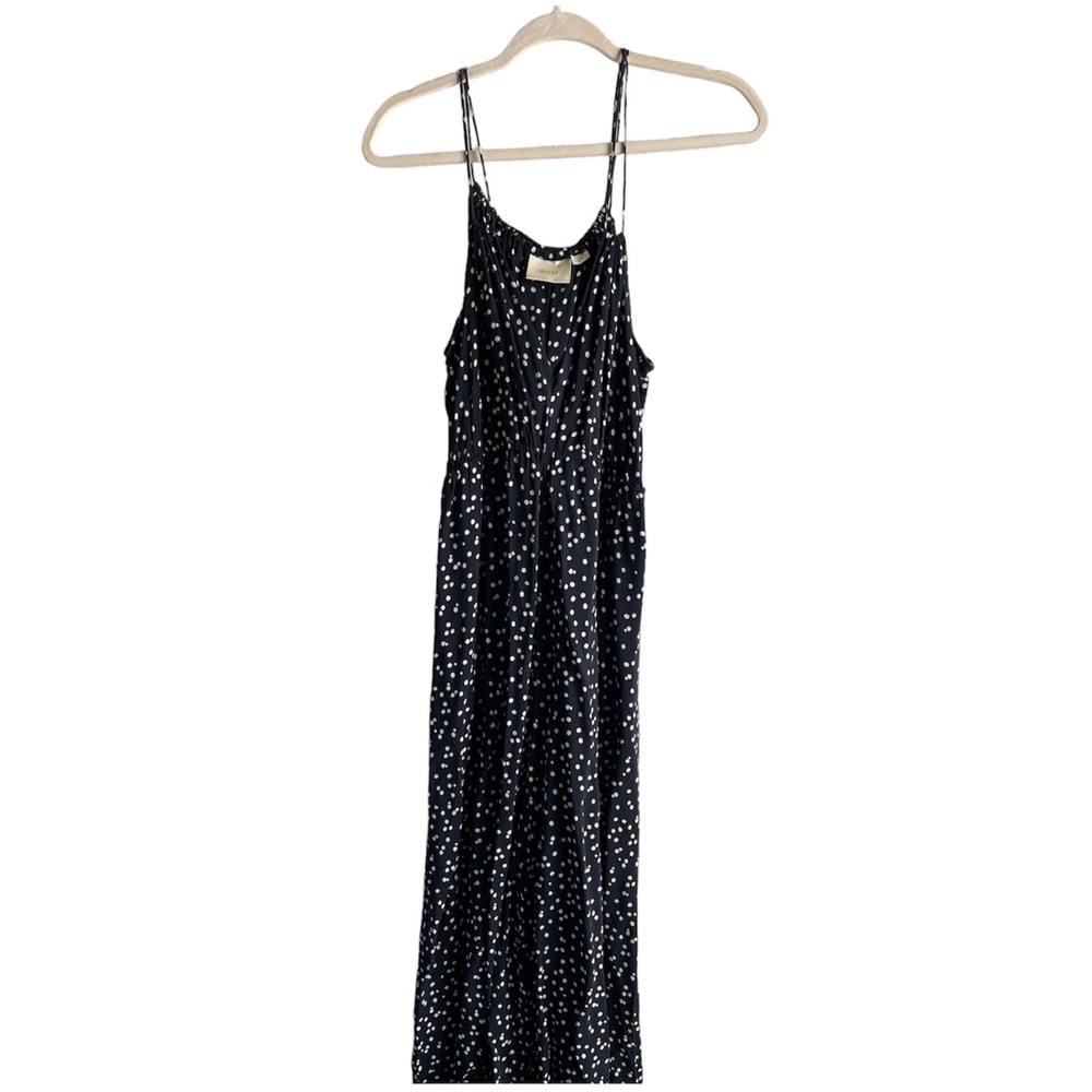 Muave - Polka Dot - Jumpsuit Romper Palazzo Pants - Spaghetti Straps